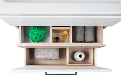 Iddis Тумба с раковиной Mirro 80 подвесная белая/ясень шимо – фотография-4